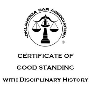 Certificate of Good Standing - With Disciplinary History